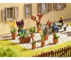 Noch 14012 HO Ornamental Plants In Pots -Noch Shop noch 14012 ho ornamental plants in pots trees vegetation 882