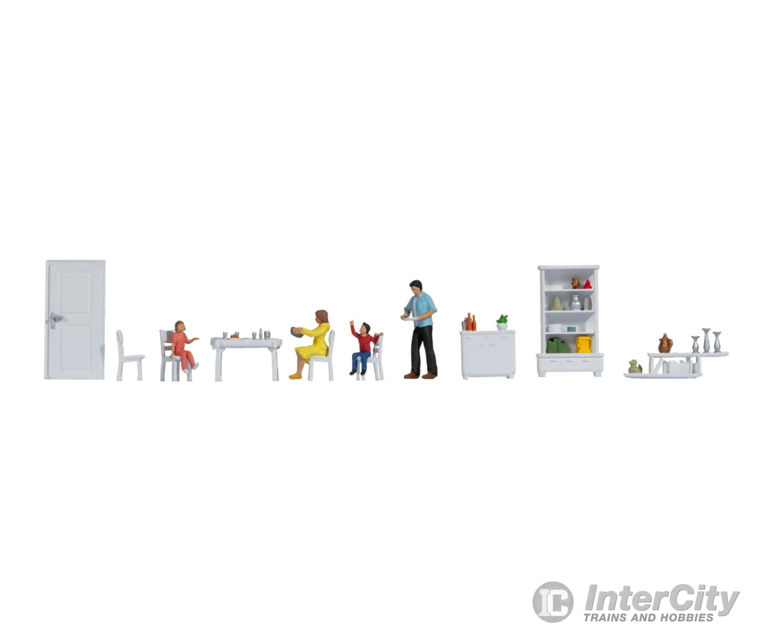 Noch 16284 HO Themed Figures Set ‘Dining Room’ 3 Noch 16284 HO Themed Figures Set ‘Dining Room’