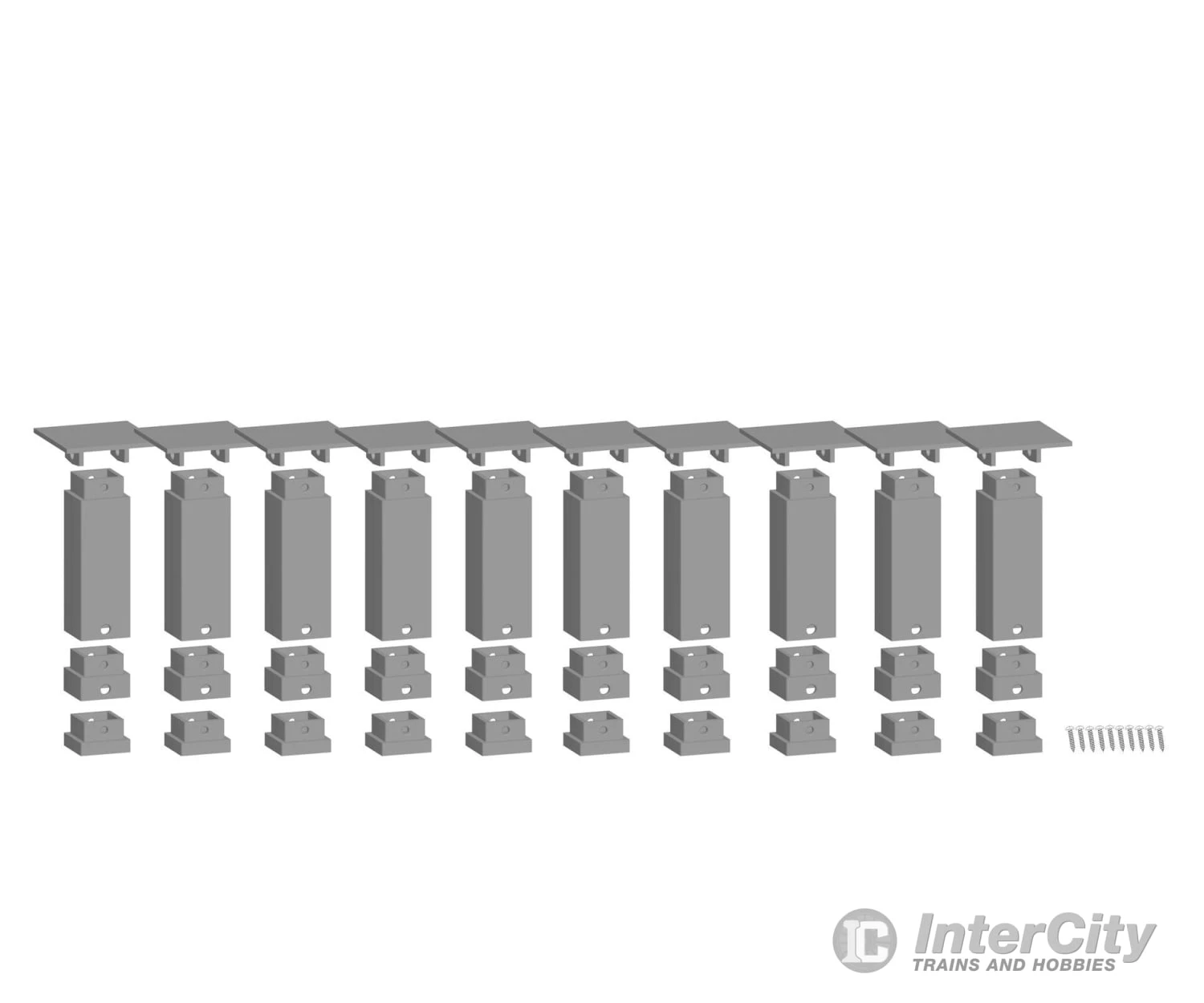Noch 53940 HO, N Easy TRACK Pillar Set, Bottom 3 Noch 53940 HO, N Easy TRACK Pillar Set, Bottom