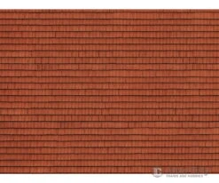 Noch 56670 HO 3D Cardboard Sheet "Roof Tiles" -Noch Shop noch 56670 ho 3d cardboard sheet roof tiles other scenery 966