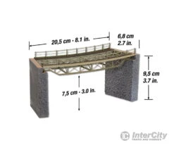 Noch 67025 HO Bridge Track, Curved -Noch Shop noch 67025 ho bridge track curved tunnels bridges 902