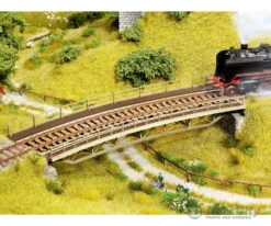 Noch 67026 HO Bridge Track, Curved -Noch Shop noch 67026 ho bridge track curved tunnels bridges 879